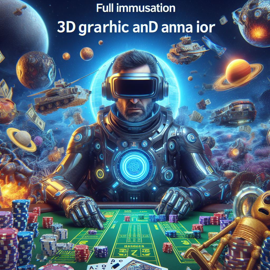imersão total, gráficos 3d, ar, jogos de cassino online